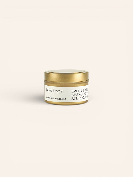Anecdote Candles Travel Tin Candle | Snow Day - Heyday Goods