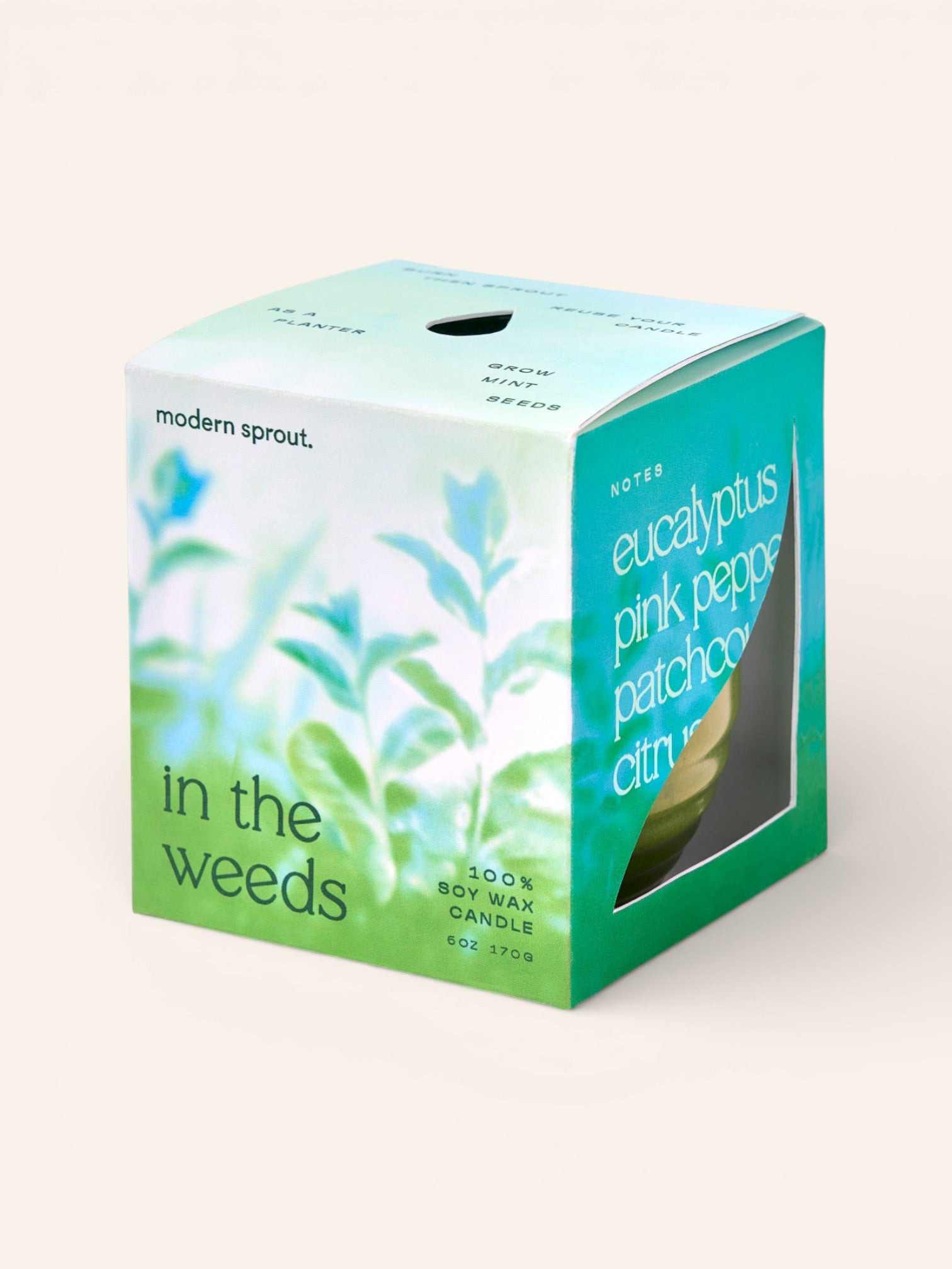 Garden Vibes Candle and Ceramic Planter - Heyday Goods