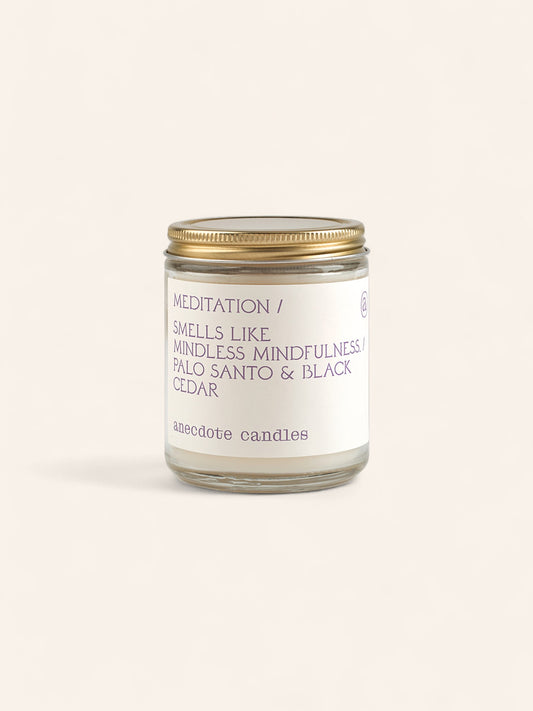 Anecdote Candles | Meditation (Palo Santo & Black Cedar) - Heyday Goods