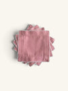 VINTAGE PICOT LACE LINEN COCKTAIL NAPKINS