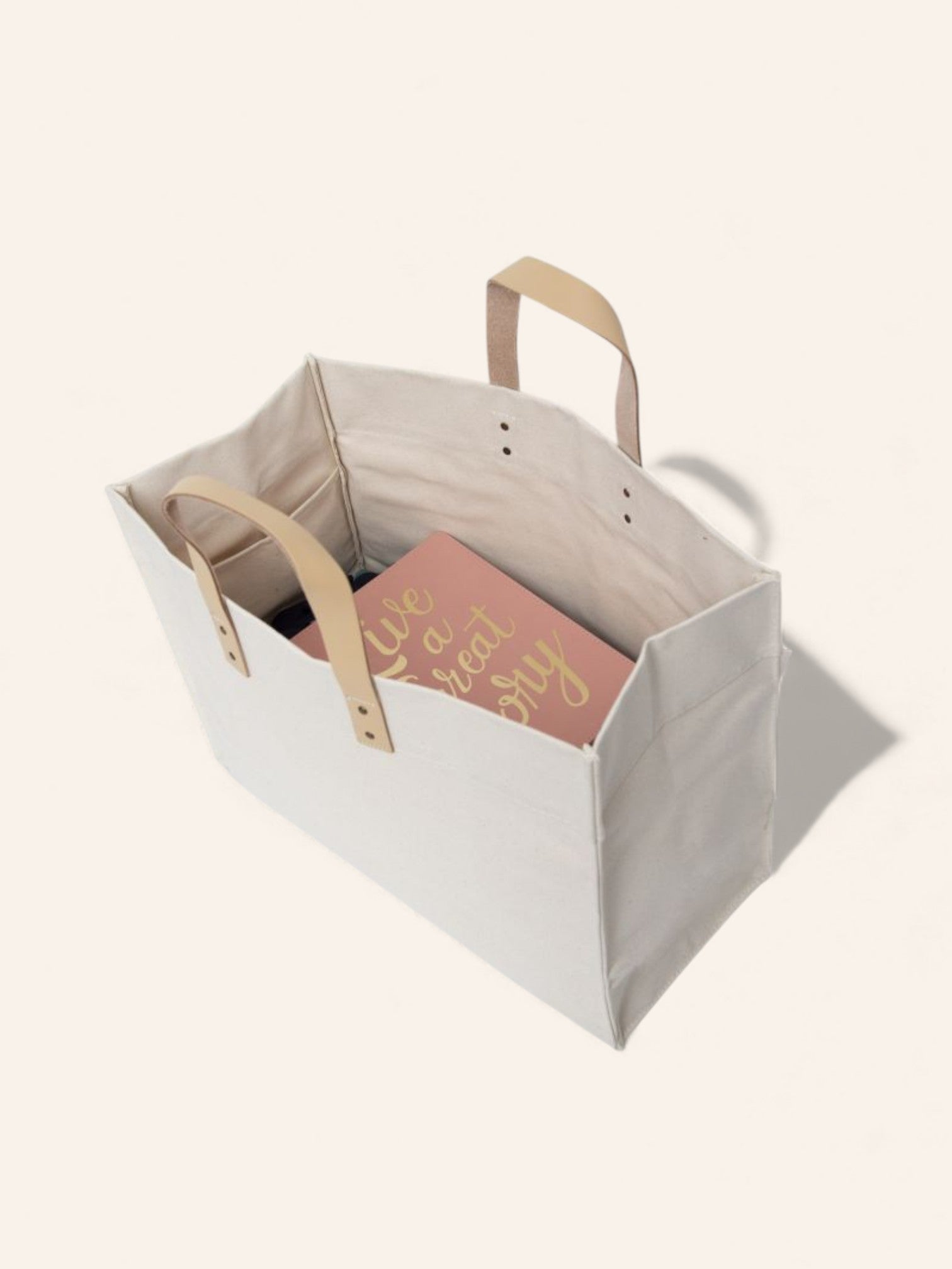 Leather Handle Tote - Heyday Goods