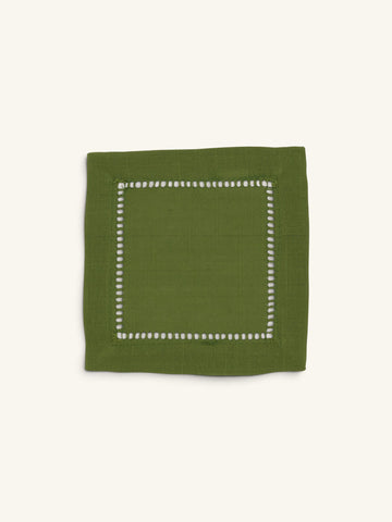 HEMSTITCHED COCKTAIL NAPKINS