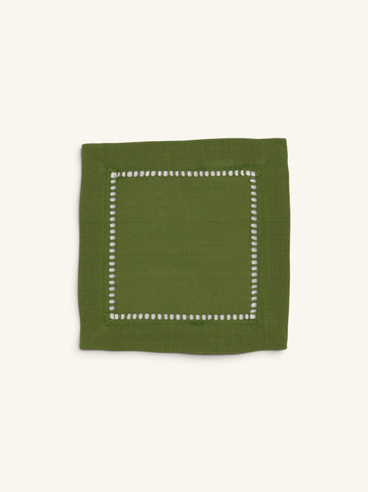 HEMSTITCHED COCKTAIL NAPKINS