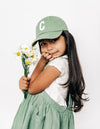 Dusty Sage Letter Baseball Hat - Heyday Goods
