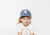 Dusty Blue Letter Baseball Hat - Heyday Goods