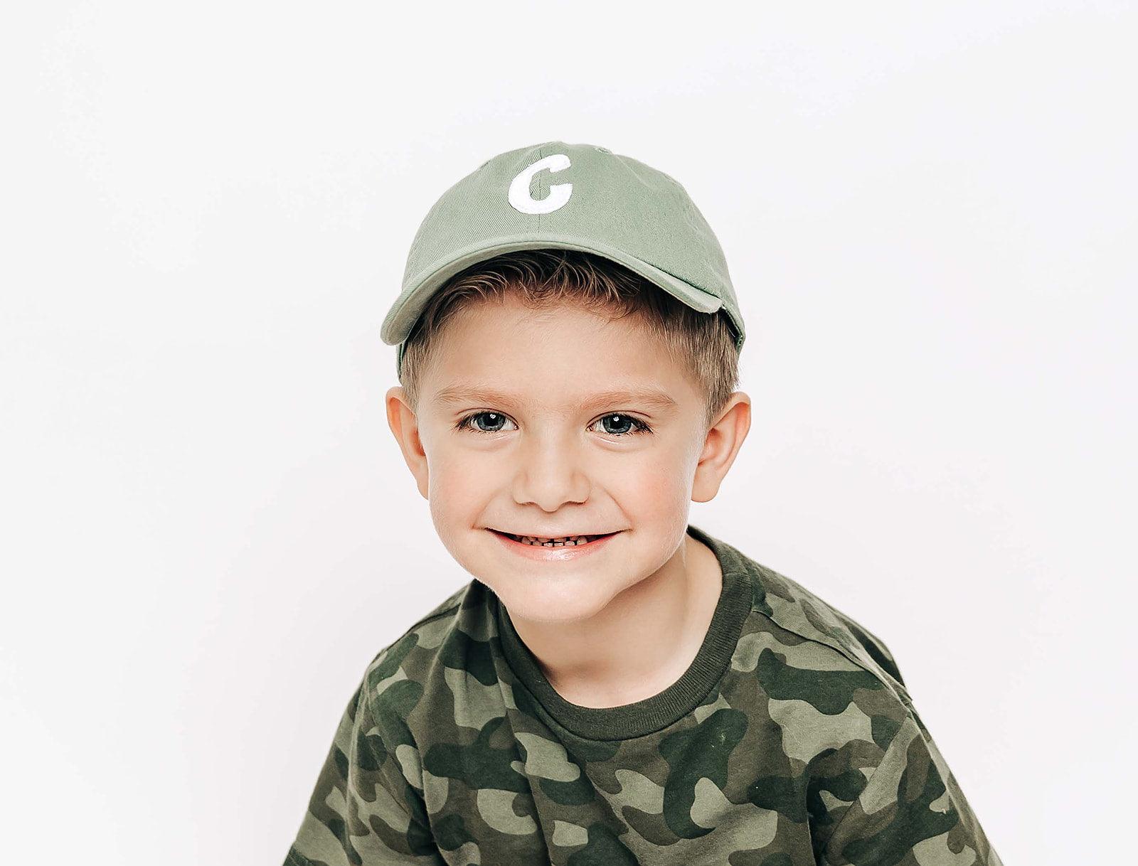 Dusty Sage Letter Baseball Hat - Heyday Goods