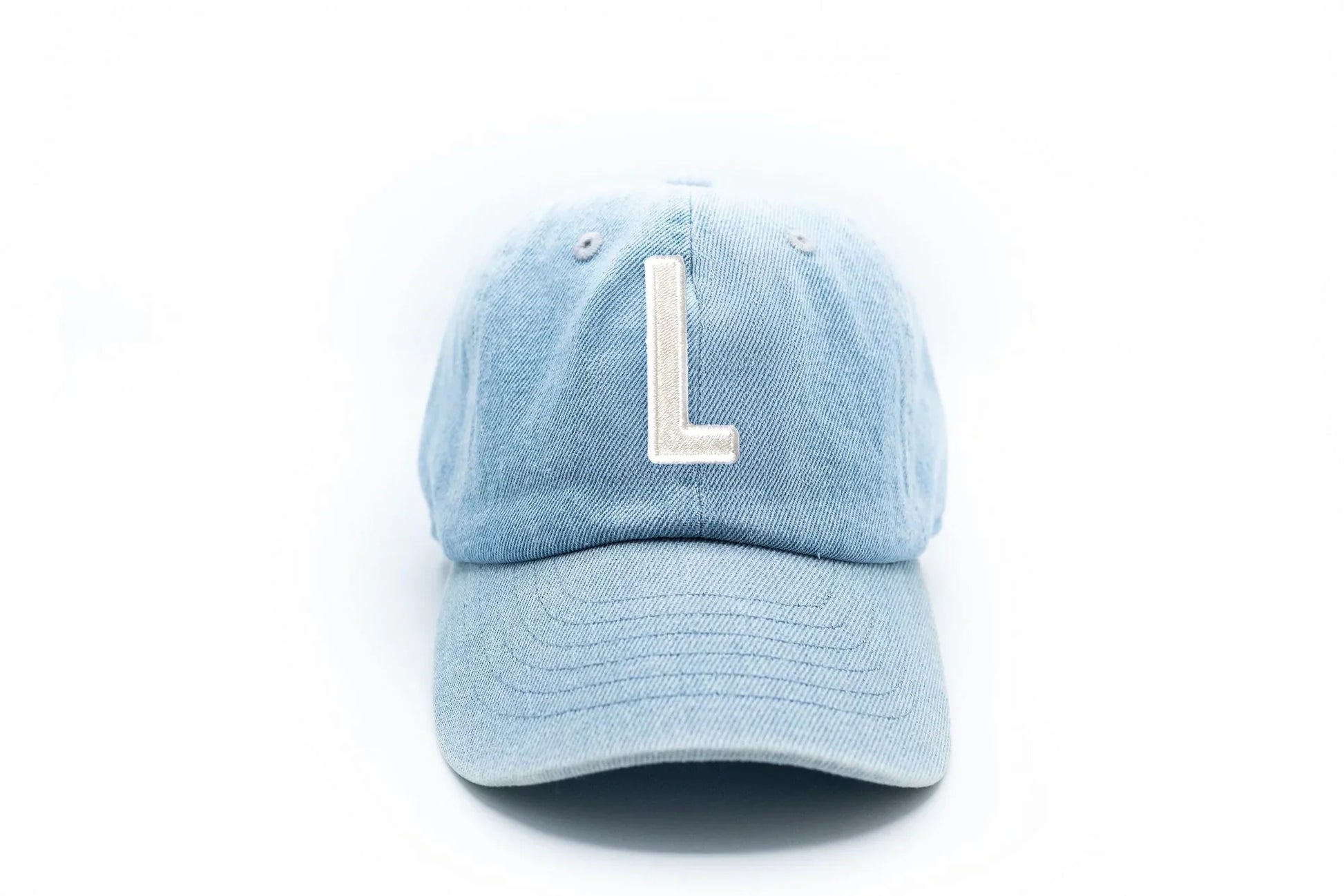 Denim Letter Baseball Hat - Heyday Goods