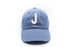 Dusty Blue Letter Baseball Hat - Heyday Goods