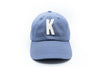 Dusty Blue Letter Baseball Hat - Heyday Goods