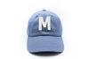 Dusty Blue Letter Baseball Hat - Heyday Goods
