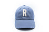 Dusty Blue Letter Baseball Hat - Heyday Goods