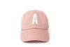 Dusty Rose Letter Baseball Hat - Heyday Goods