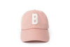 Dusty Rose Letter Baseball Hat - Heyday Goods