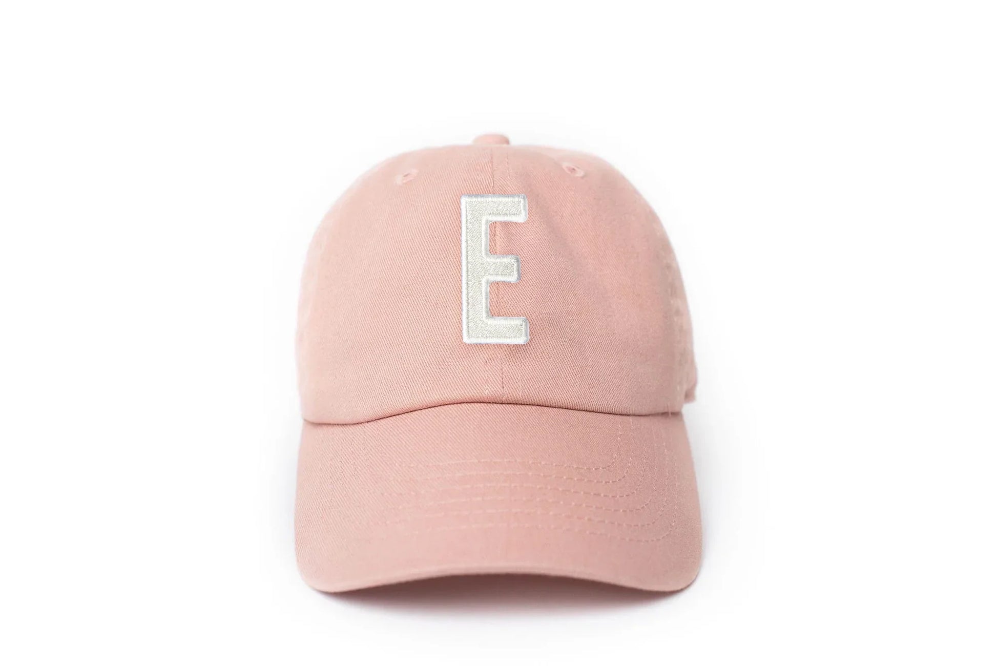 Dusty Rose Letter Baseball Hat - Heyday Goods
