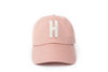 Dusty Rose Letter Baseball Hat - Heyday Goods