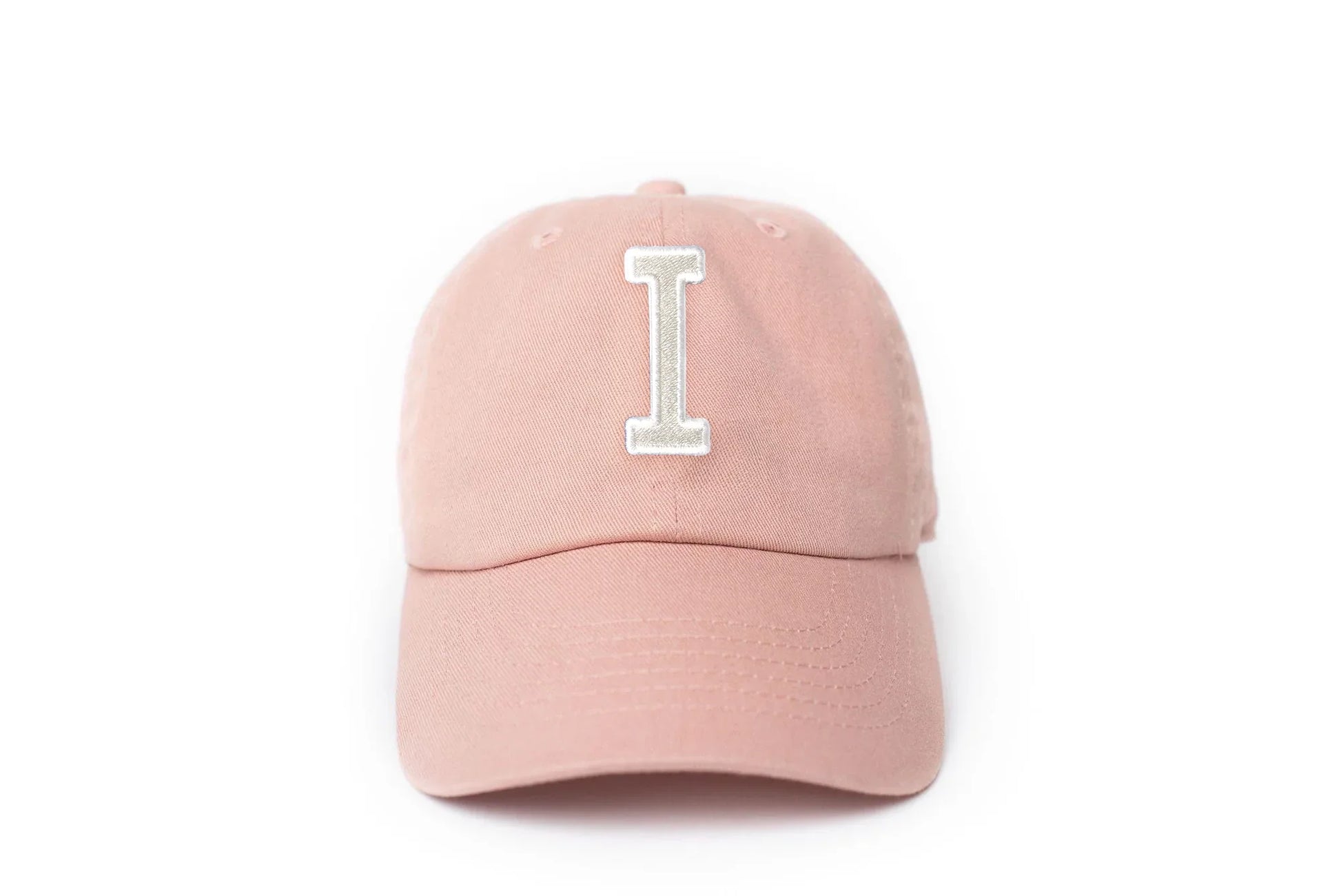 Dusty Rose Letter Baseball Hat - Heyday Goods