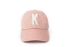 Dusty Rose Letter Baseball Hat - Heyday Goods