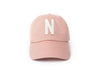 Dusty Rose Letter Baseball Hat - Heyday Goods