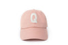 Dusty Rose Letter Baseball Hat - Heyday Goods