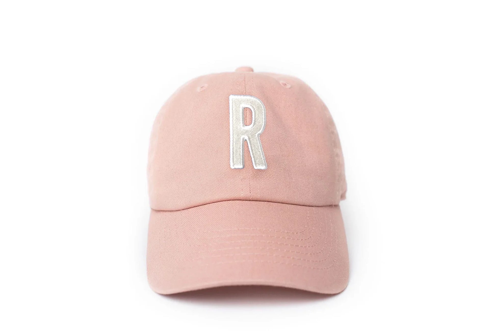 Dusty Rose Letter Baseball Hat - Heyday Goods