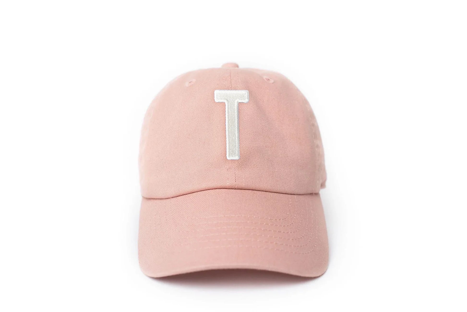 Dusty Rose Letter Baseball Hat - Heyday Goods