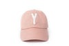 Dusty Rose Letter Baseball Hat - Heyday Goods