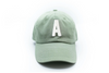 Dusty Sage Letter Baseball Hat - Heyday Goods