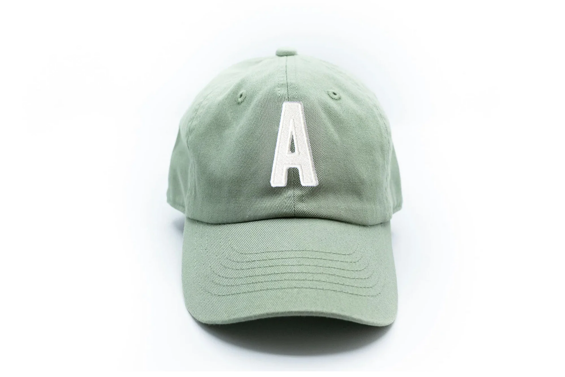 Dusty Sage Letter Baseball Hat - Heyday Goods