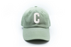 Dusty Sage Letter Baseball Hat - Heyday Goods