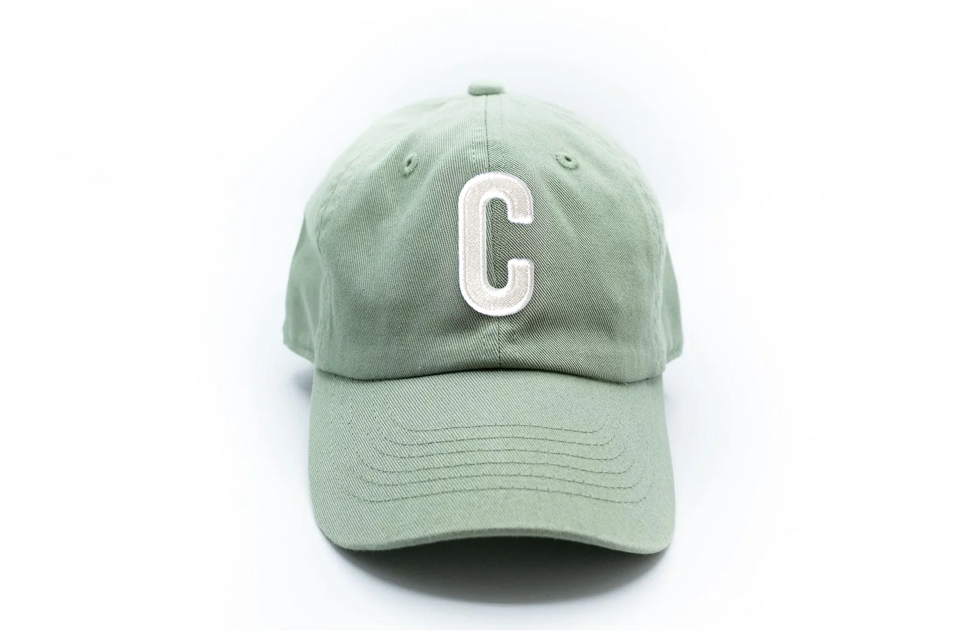 Dusty Sage Letter Baseball Hat - Heyday Goods