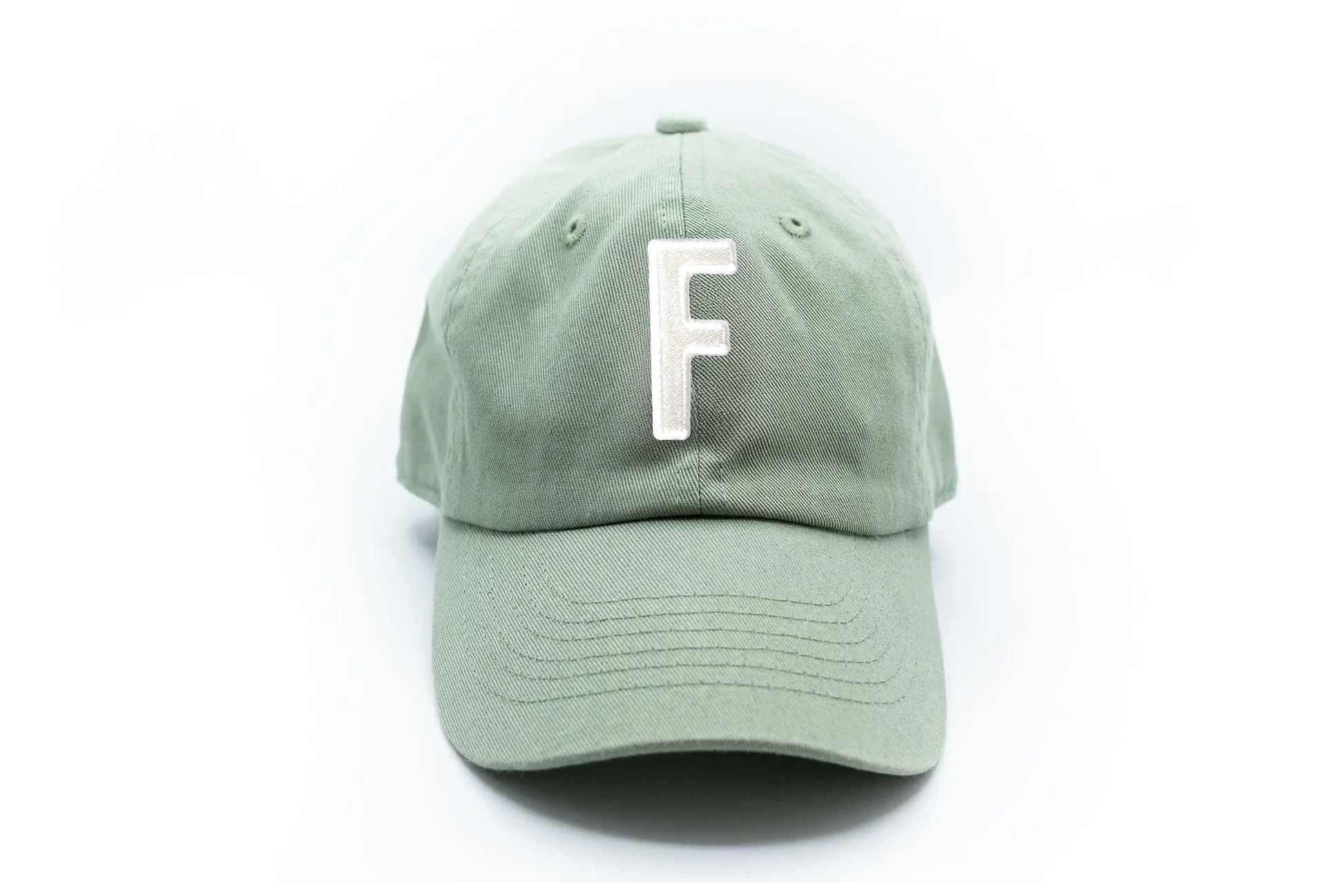 Dusty Sage Letter Baseball Hat - Heyday Goods