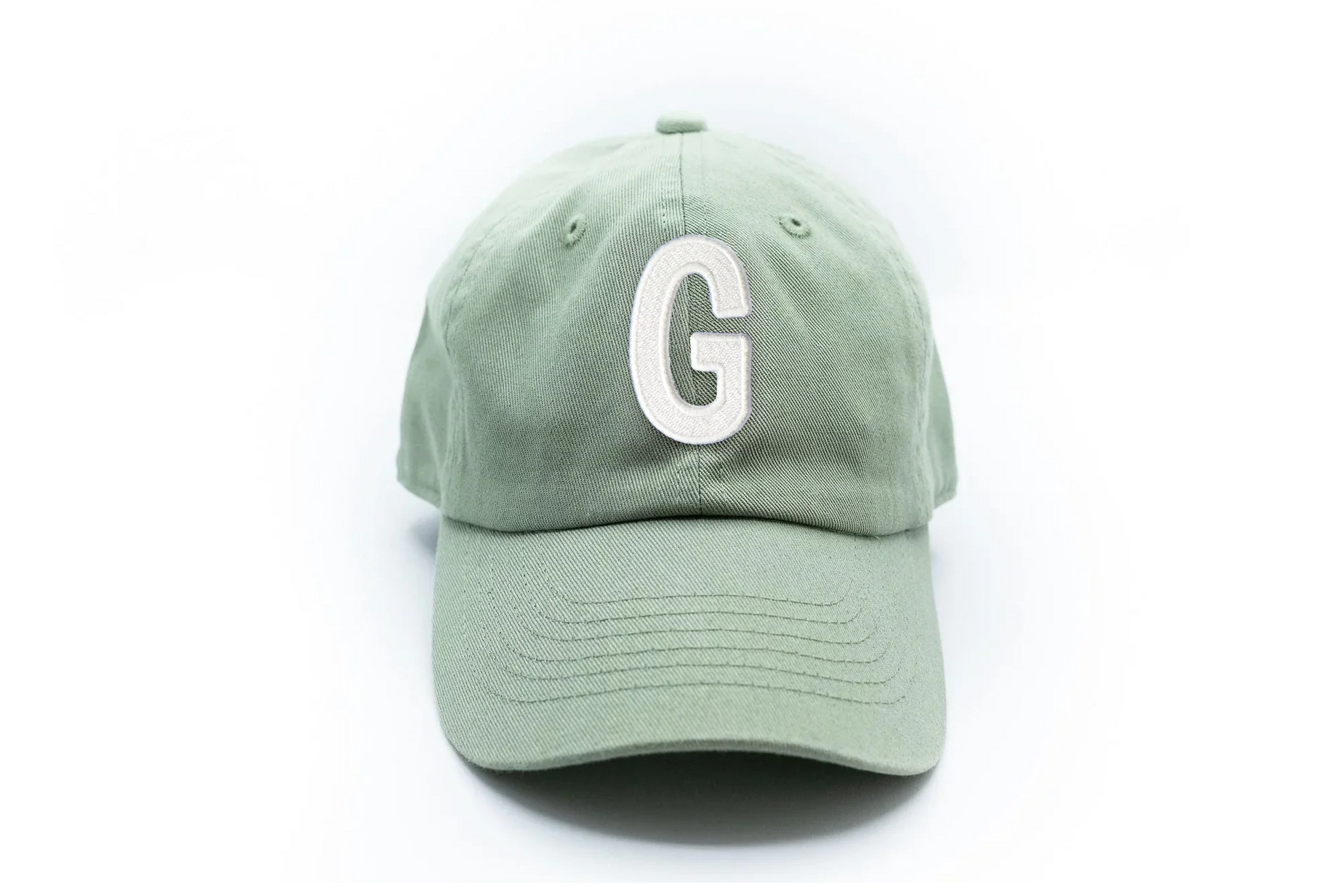 Dusty Sage Letter Baseball Hat - Heyday Goods