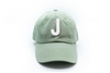 Dusty Sage Letter Baseball Hat - Heyday Goods