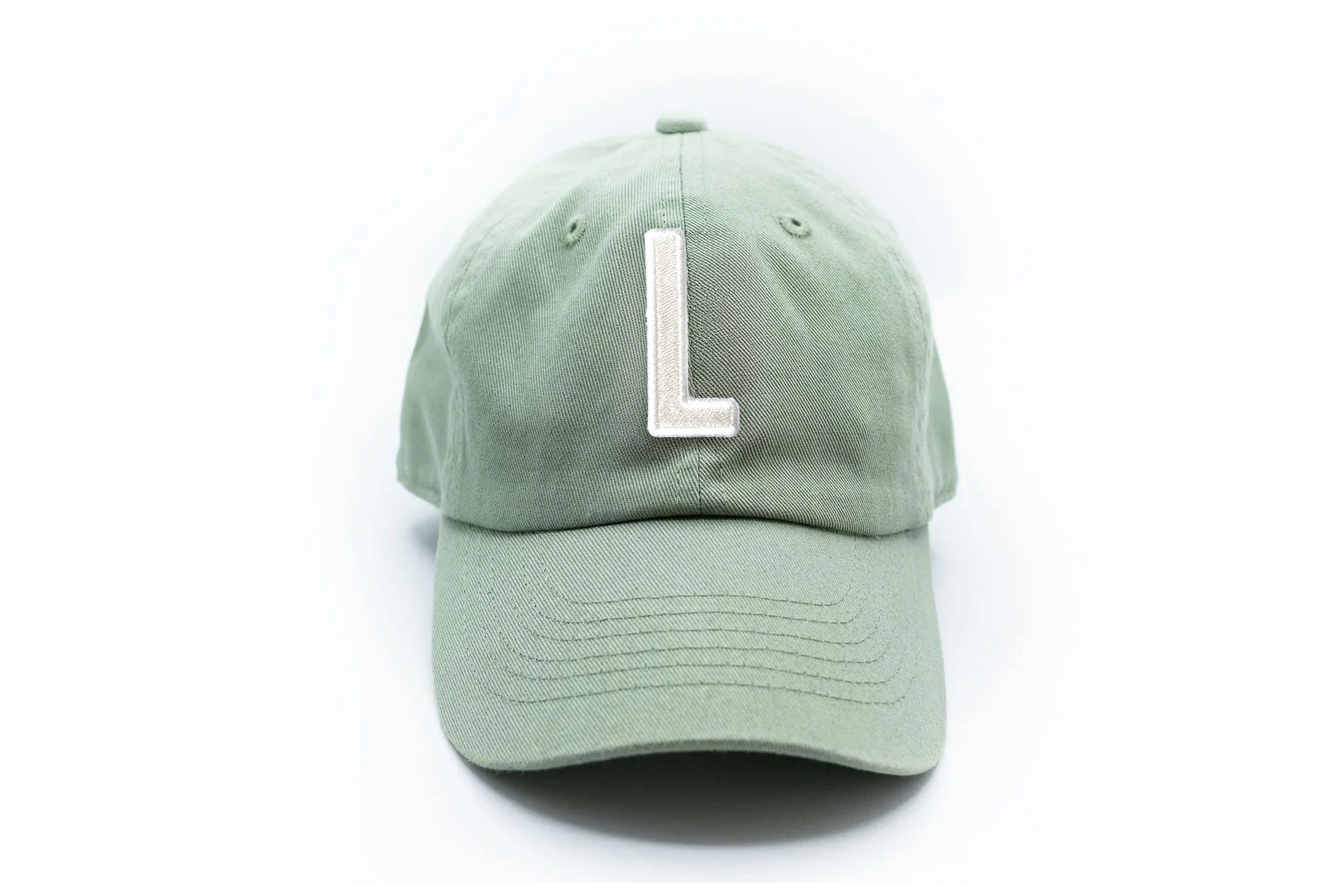 Dusty Sage Letter Baseball Hat - Heyday Goods