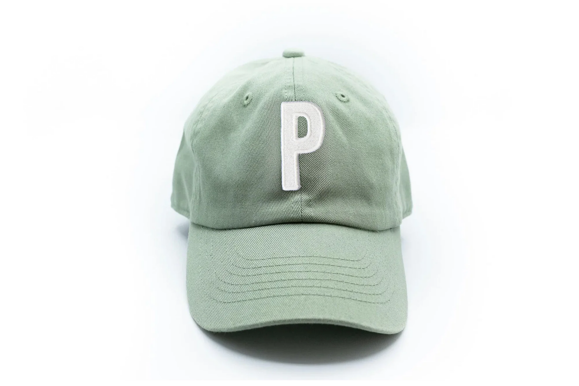 Dusty Sage Letter Baseball Hat - Heyday Goods