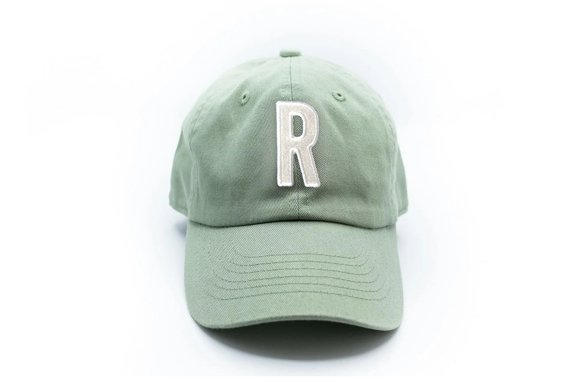 Dusty Sage Letter Baseball Hat - Heyday Goods