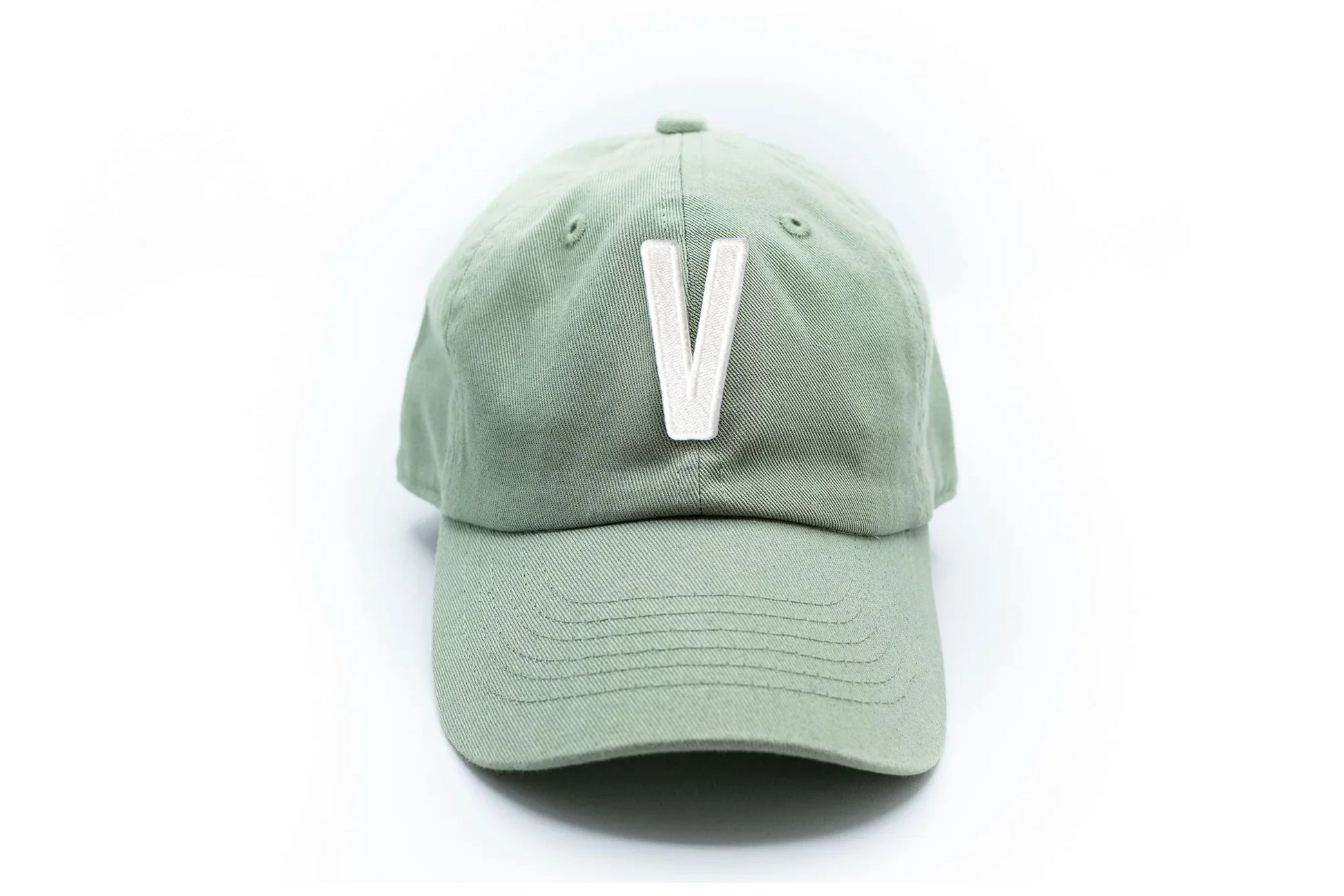 Dusty Sage Letter Baseball Hat - Heyday Goods