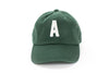 Hunter Green Letter Baseball Hat - Heyday Goods
