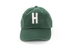 Hunter Green Letter Baseball Hat - Heyday Goods