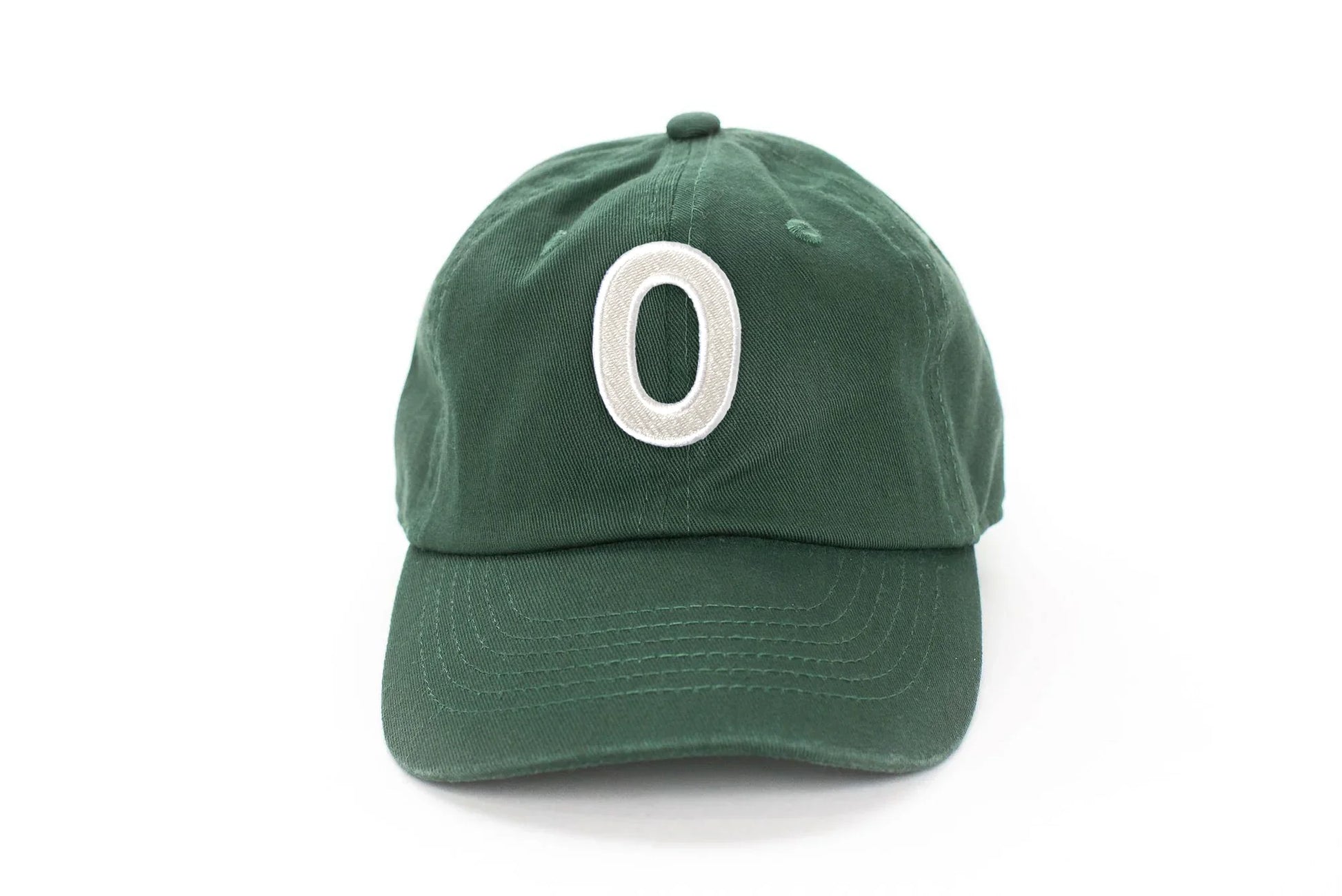 Hunter Green Letter Baseball Hat - Heyday Goods