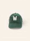 Hunter Green Letter Baseball Hat - Heyday Goods