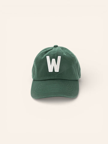 Hunter Green Letter Baseball Hat - Heyday Goods