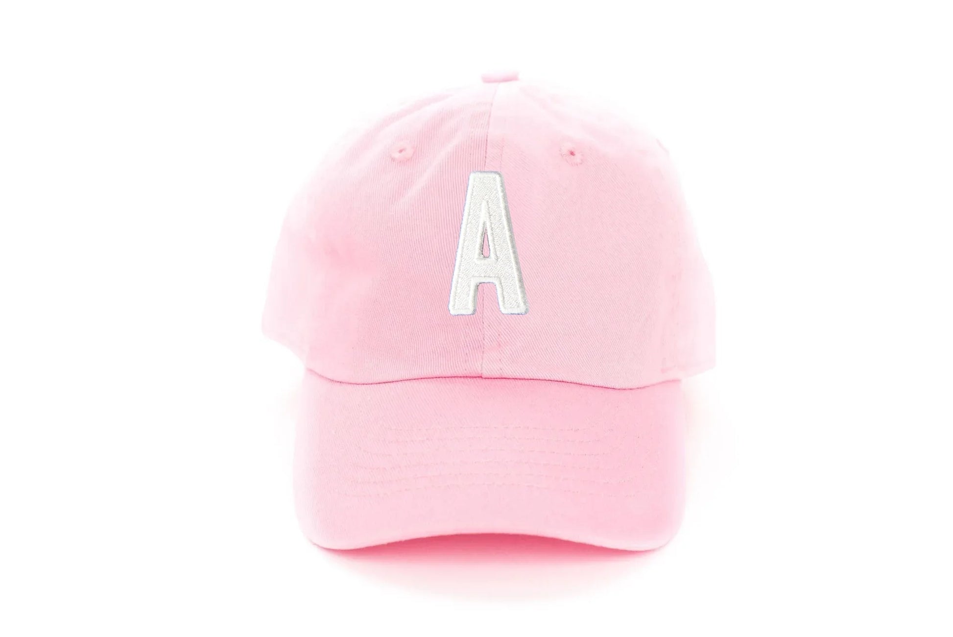 Light Pink Letter Baseball Hat - Heyday Goods