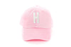 Light Pink Letter Baseball Hat - Heyday Goods