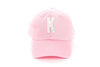Light Pink Letter Baseball Hat - Heyday Goods