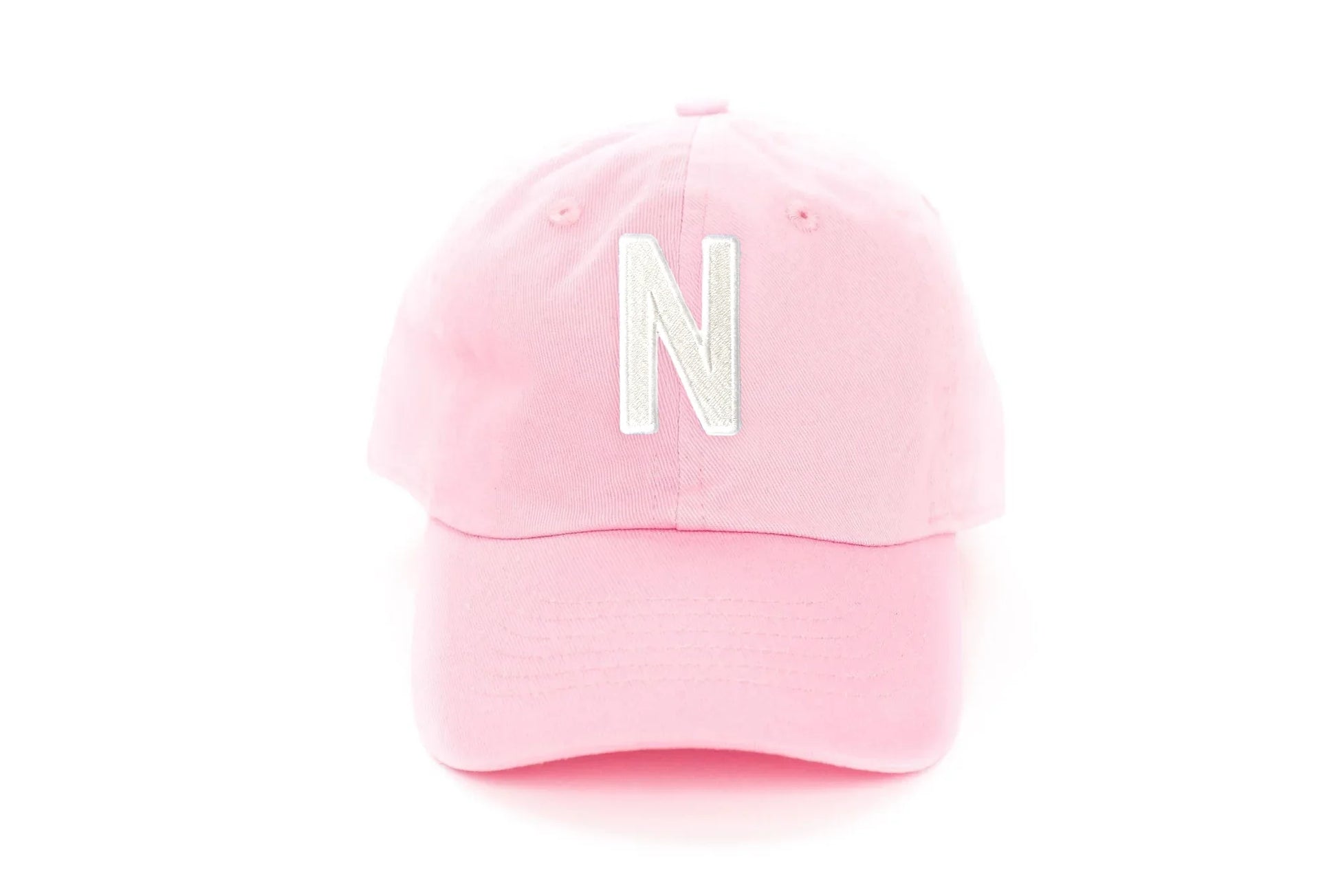Light Pink Letter Baseball Hat - Heyday Goods