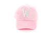 Light Pink Letter Baseball Hat - Heyday Goods