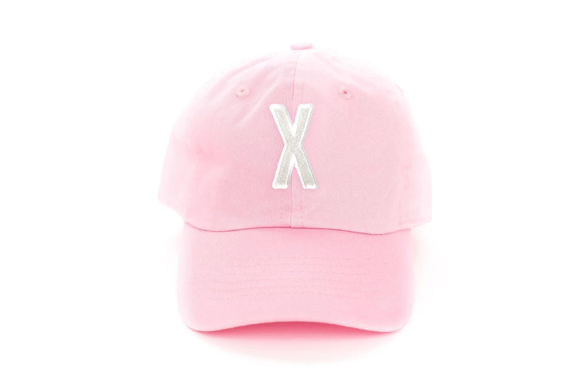 Light Pink Letter Baseball Hat - Heyday Goods