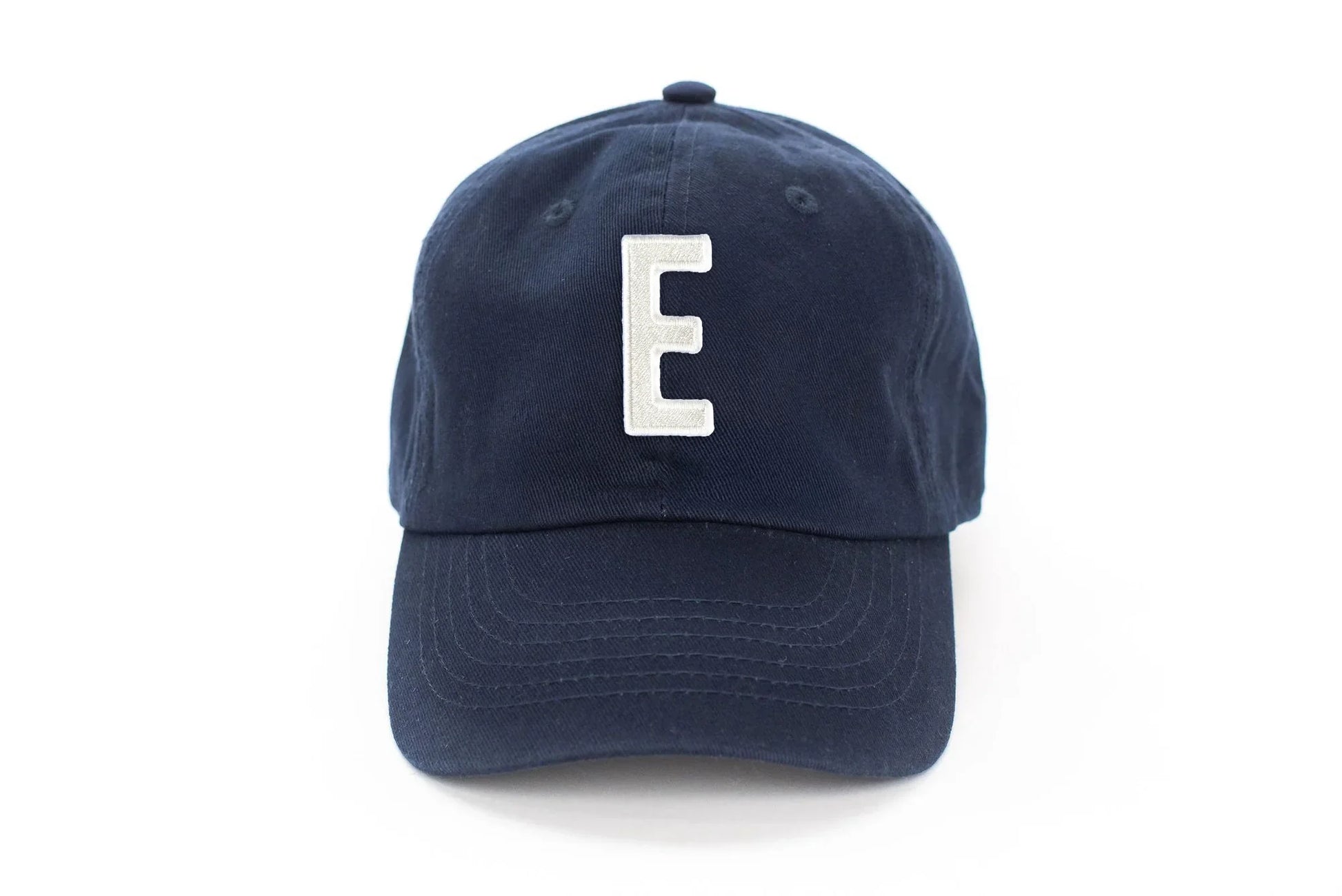 Navy Blue Letter Baseball Hat - Heyday Goods