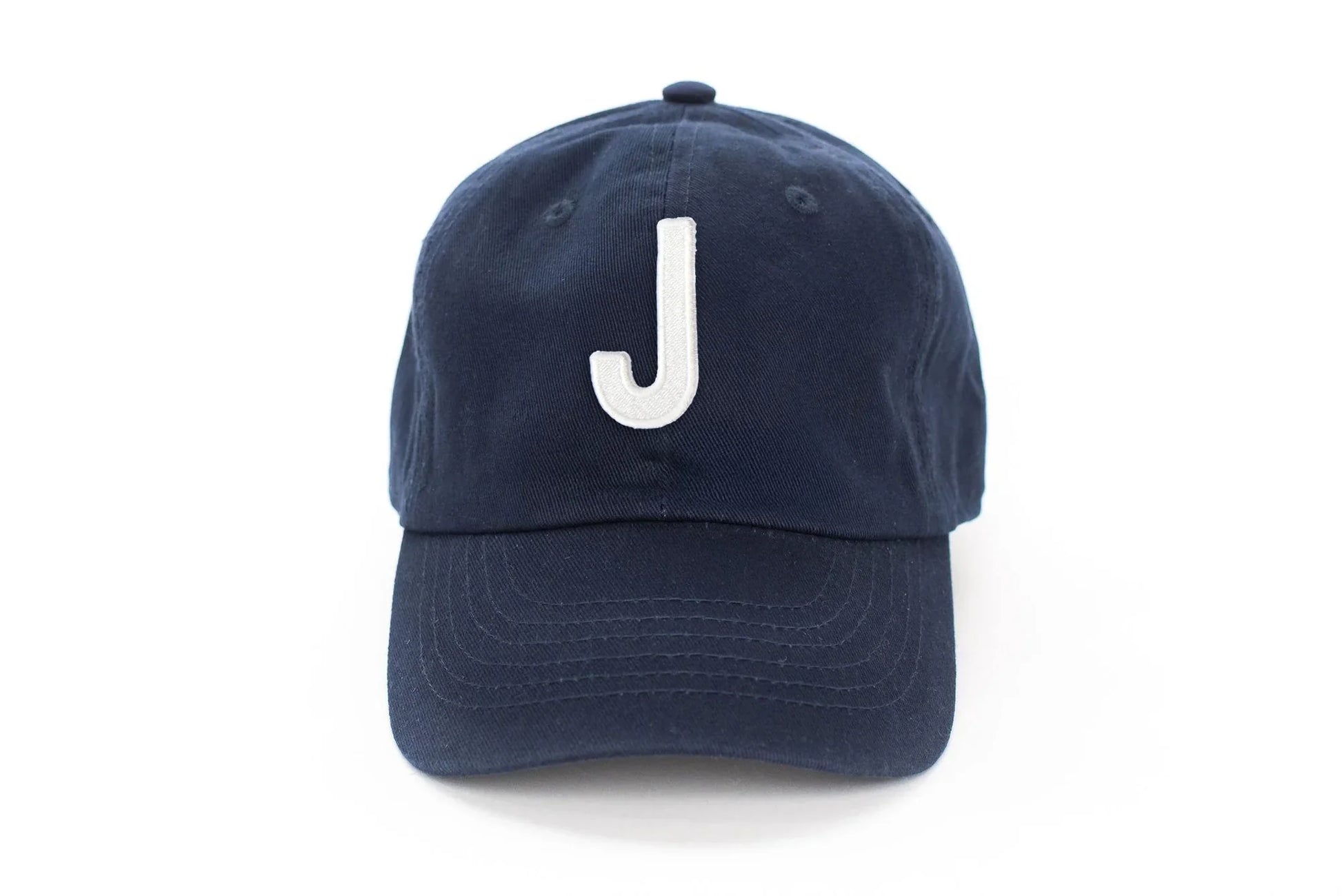 Navy Blue Letter Baseball Hat - Heyday Goods